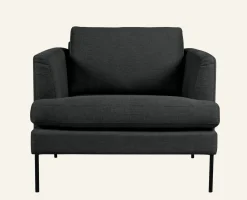 Fåtölj grå - 93x94x80 cm