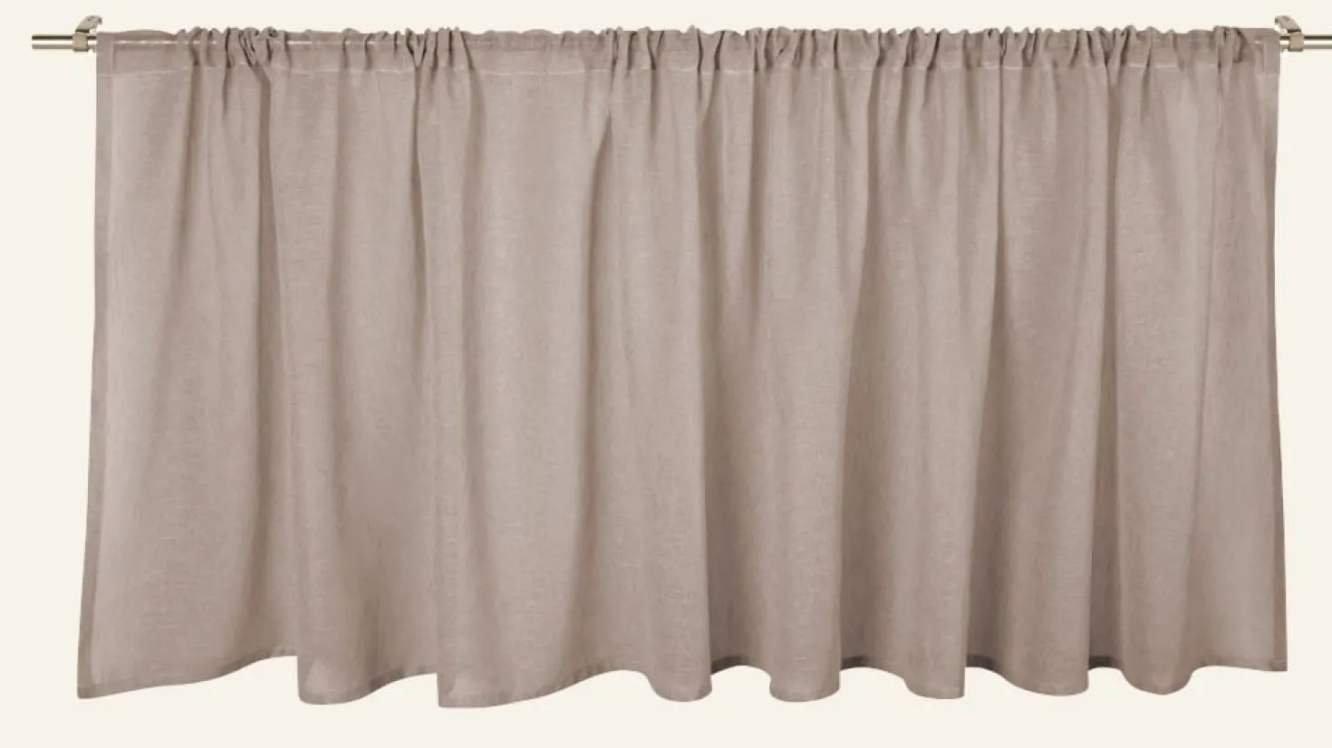 Gardinkappa lång ljusbeige - 250x70 cm