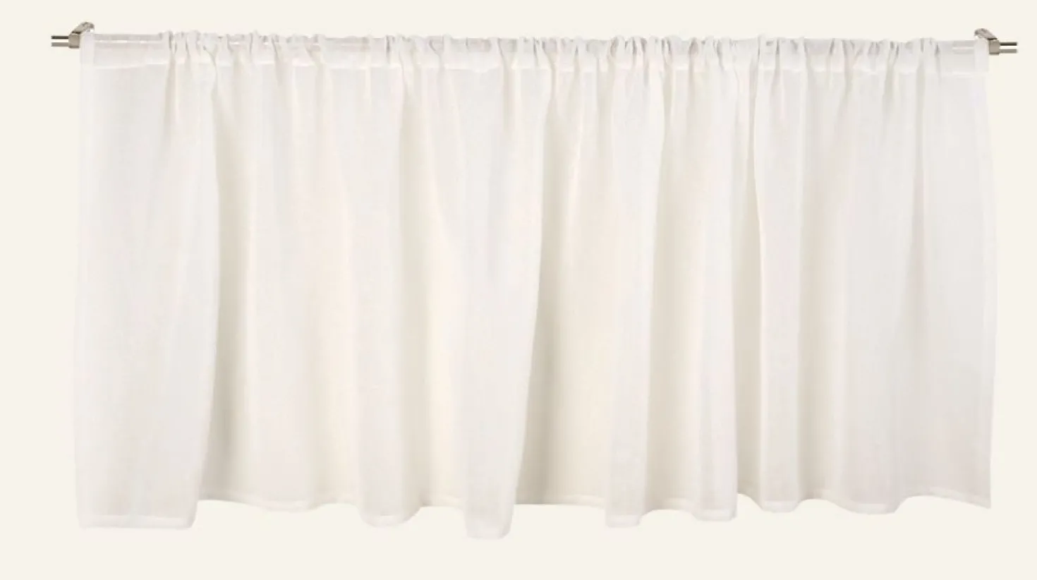 Gardinkappa lång offwhite - 250x70 cm