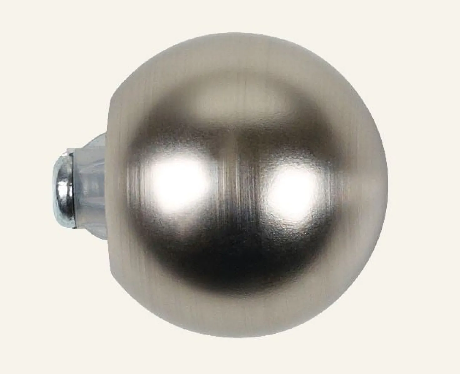 Gardinknopp, 2-pack stål - 13/16 mm