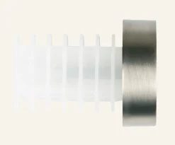 Gardinknopp, 2-pack stål - 22/25 mm