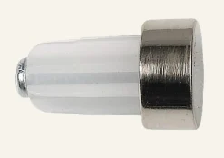 Gardinknopp, 2-pack stål - 22/25 mm