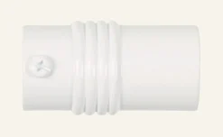 Gardinknopp, 2-pack vit - 22/25 mm