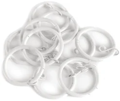 Gardinringar 10 st. multi/vit - 10 stk