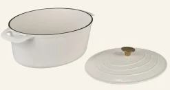 Gjutjärnsgryta oval creme - 5800ml