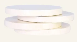 Glasunderlägg beige - ø10 cm