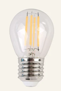 Glödlampa transparent - 4,5x7,6 cm