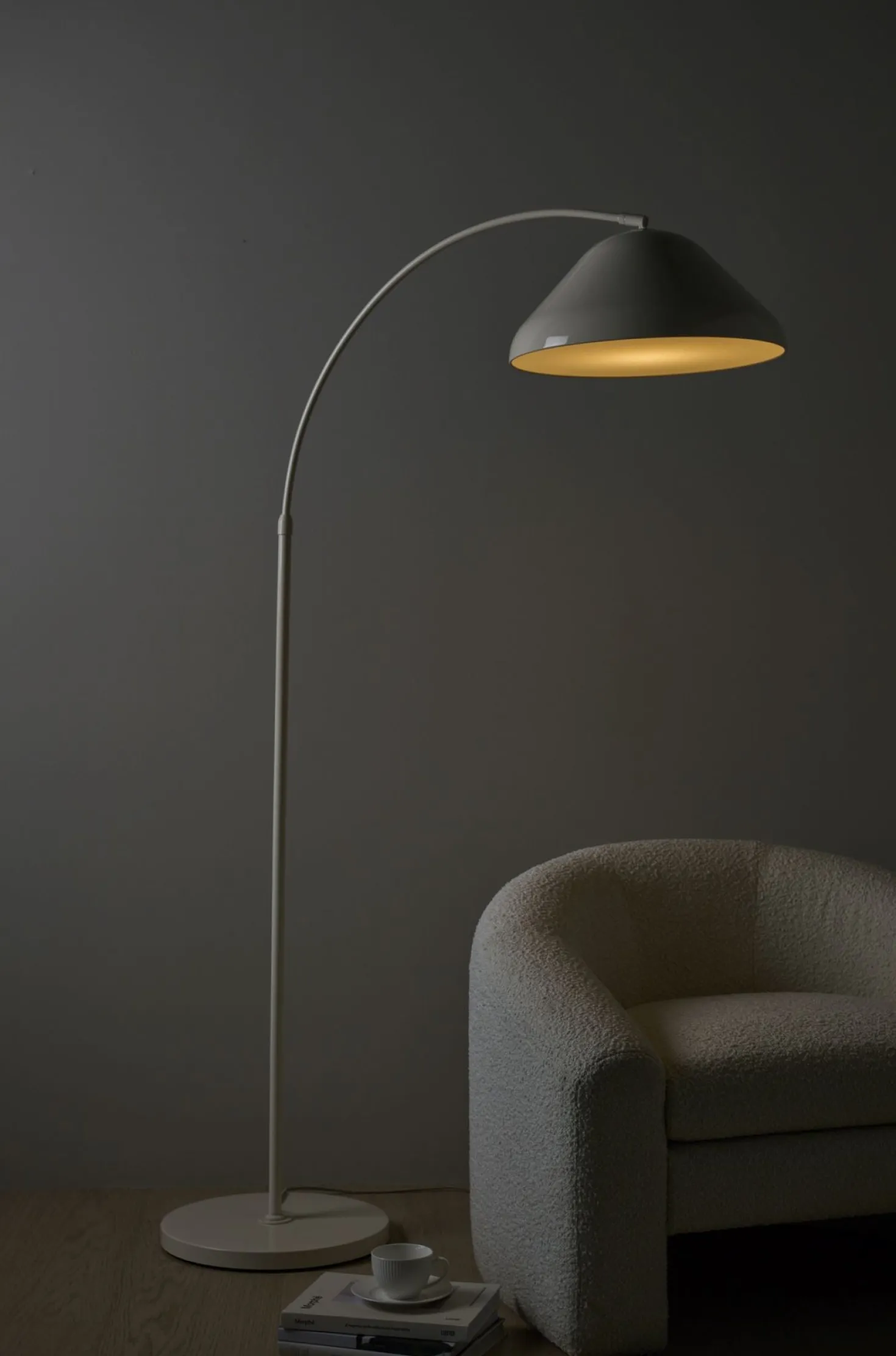 Golvlampa creme - 175x120x40 cm