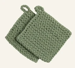 Grytlapp grön - 19x19 cm