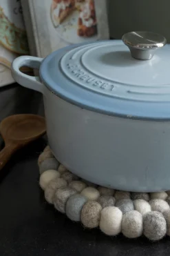 Grytunderlägg beige - ø22 cm