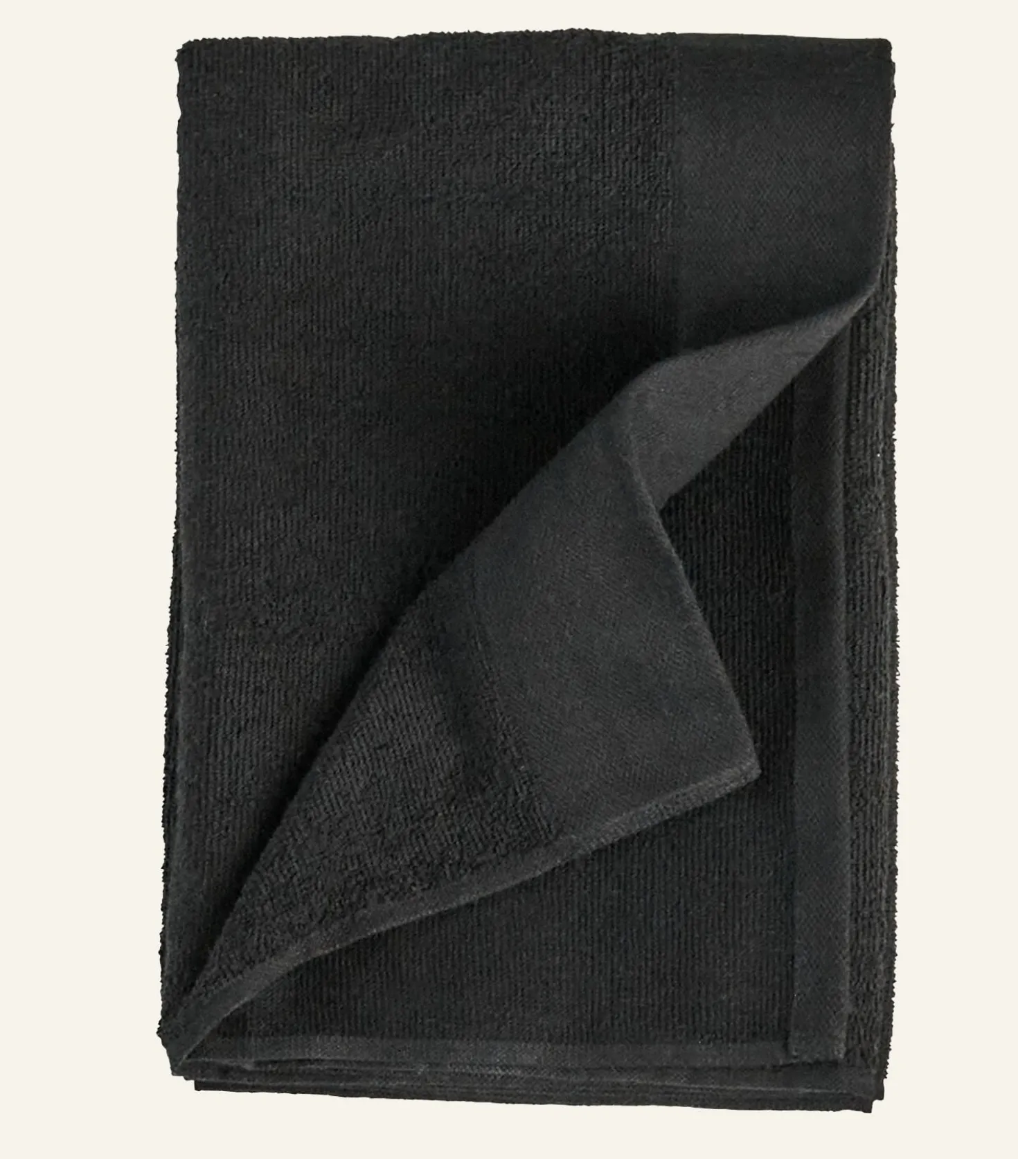 Handduk svart - 50x70cm