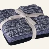 Handduk, 3-pack blå - 26x26 cm