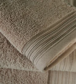 Handduk taupe - 30x50 cm