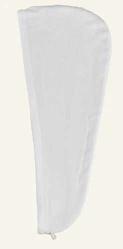Hårhandduk vit - 25x65 cm