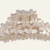 Hårklämma beige - 4,5x9,7x4,3 cm