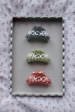 Hårklämma blå - 4,5x9,7x4,3 cm