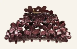 Hårklämma burgundy - 4,5x9,7x4,3 cm