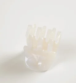 Hårklämma offwhite - 4,5x3,4x4,2 cm