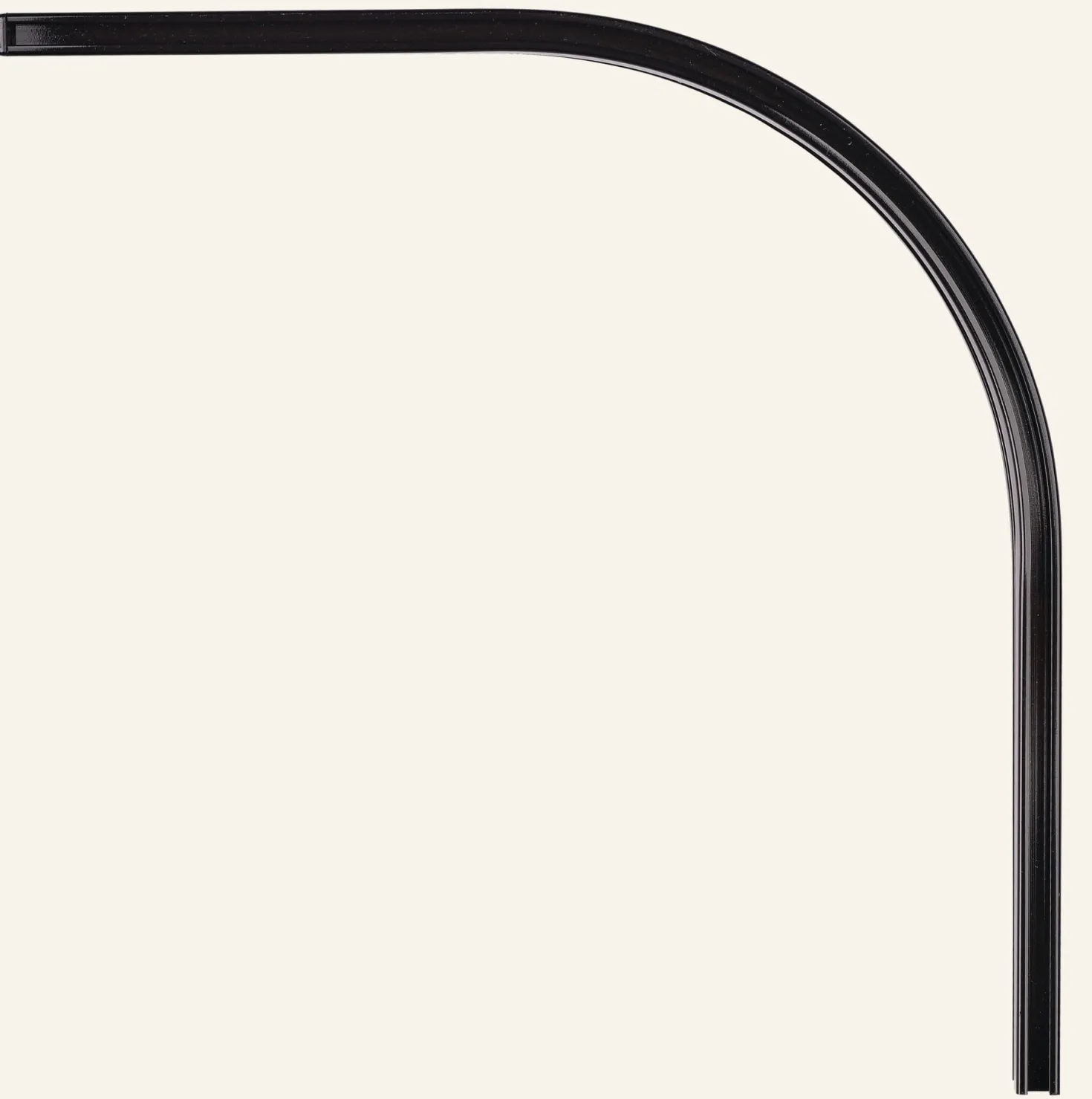 Hörnbåge 90° svart - 20x20 cm