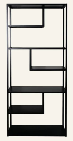 Hylla svart - 85x35x188 cm
