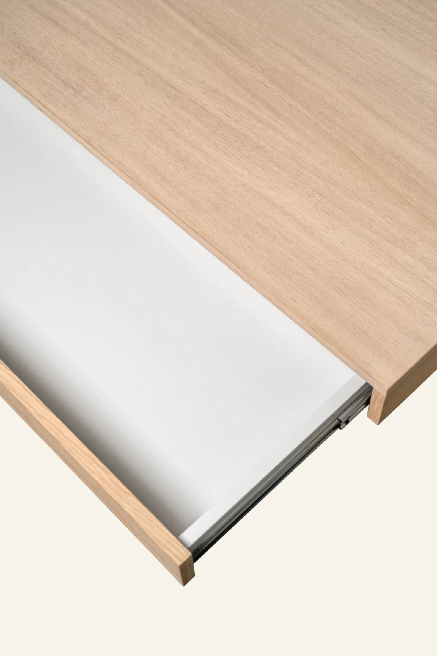 Hyllsystem skrivbordsskiva med låda natur - 100x60x2 cm