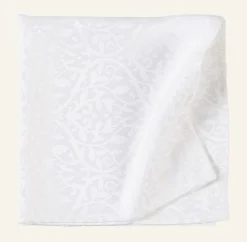 Jacquard duk vit - 140x250 cm