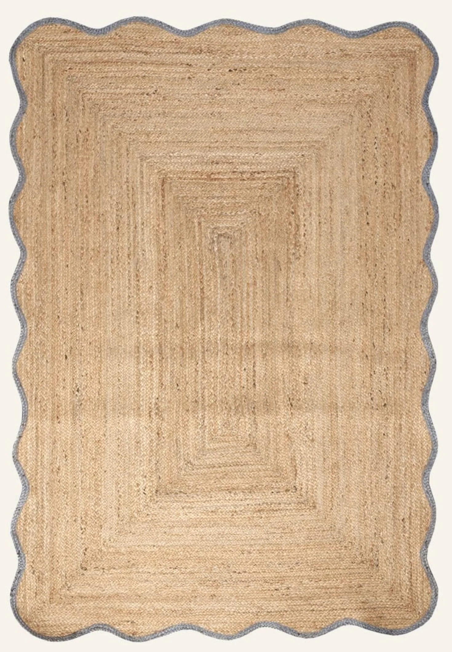 Jutematta gråblå - 160x230 cm