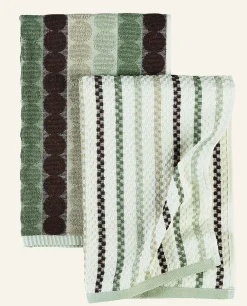 Kökshanddukar 2 pk grön - 45x70 cm