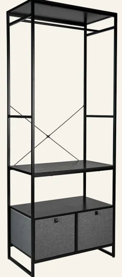 Klädhängare svart - 84x46,5x215 cm