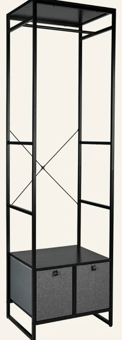 Klädhängare svart - 60x46,5x215 cm