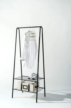 Klädhängare svart - 60x45x152 cm