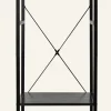 Klädhängare svart - 44x46,5x215 cm