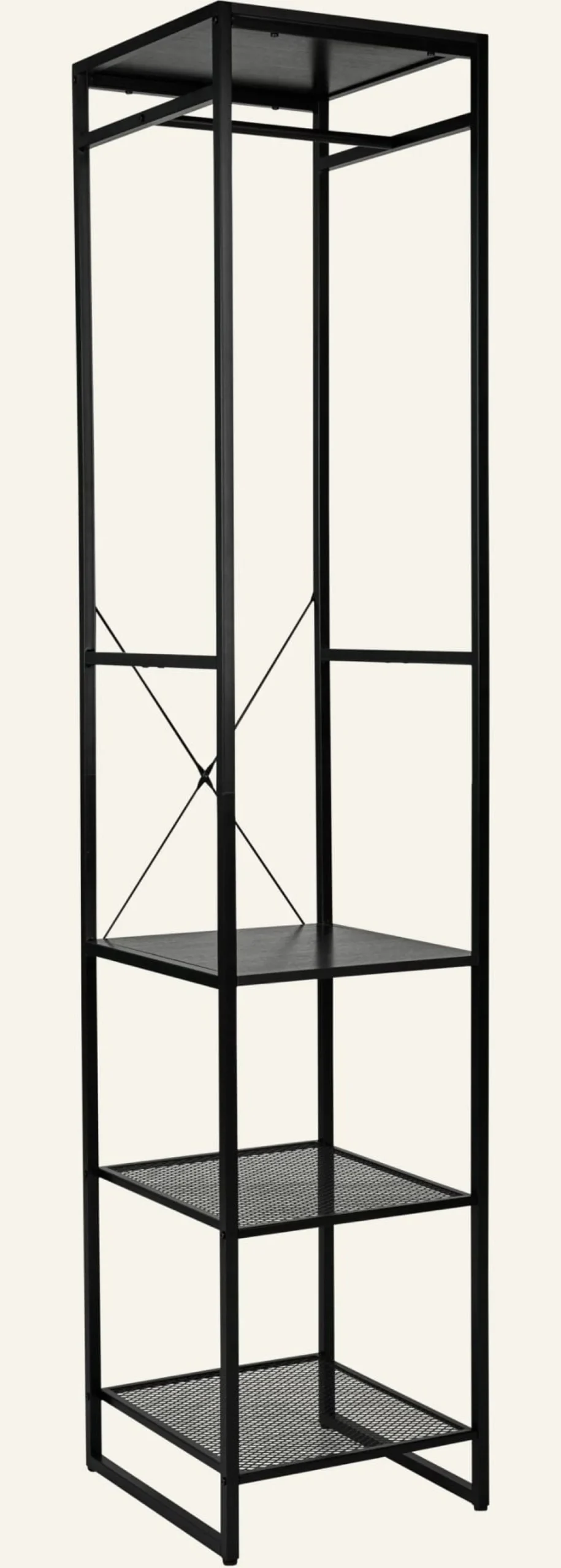 Klädhängare svart - 44x46,5x215 cm
