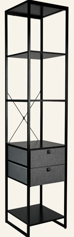 Klädhängare svart - 44x46,5x215 cm