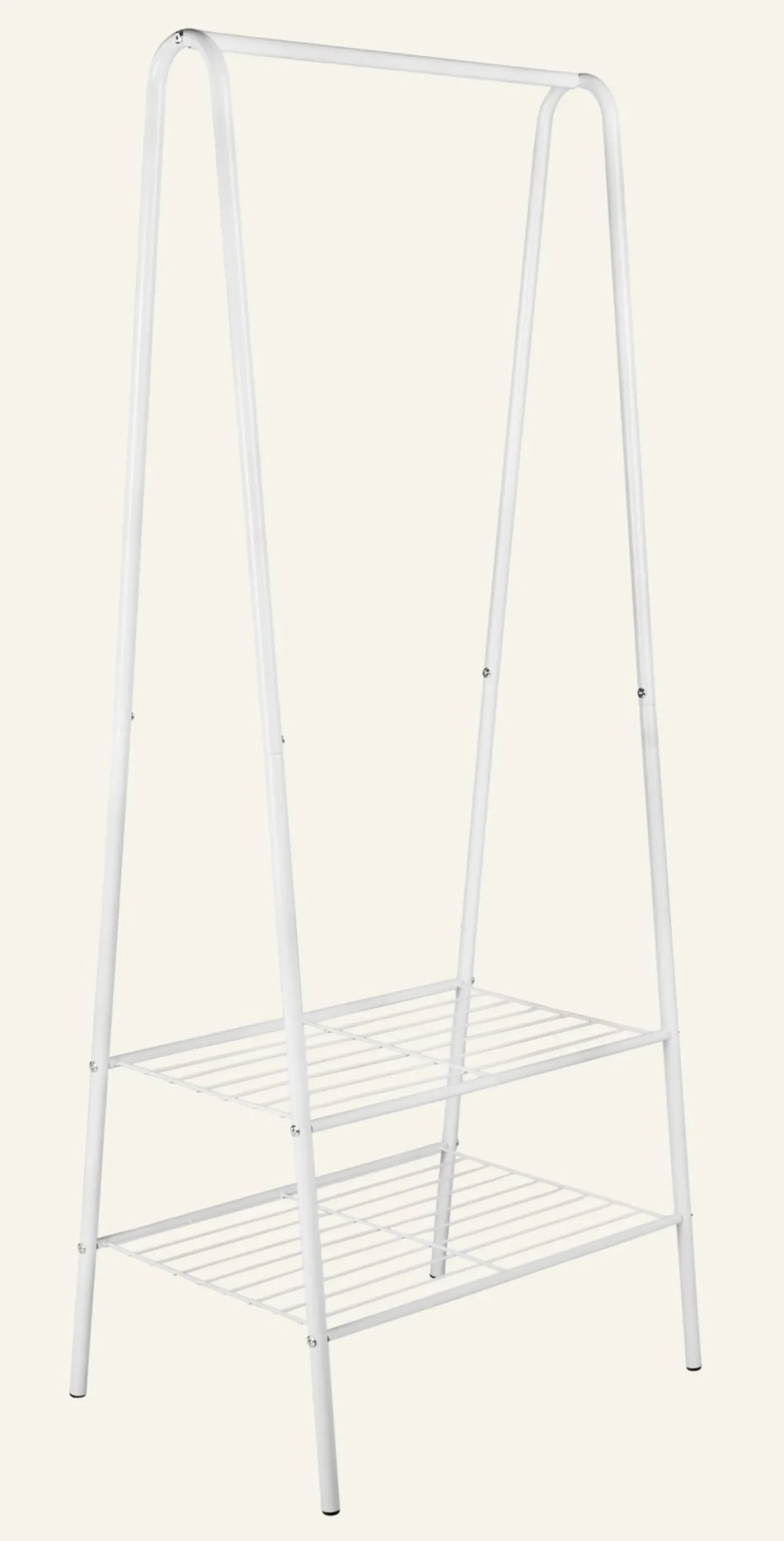 Klädhängare vit - 60x45x152 cm