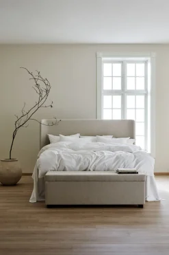 Kontinentalsäng medium/fast natur - 150x200 cm