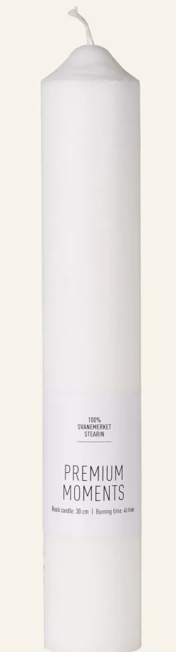 Kronljus vit - 5x30 cm