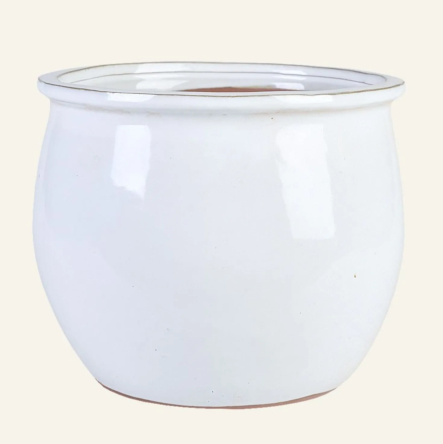 Kruka offwhite - 21x21x17,5 cm