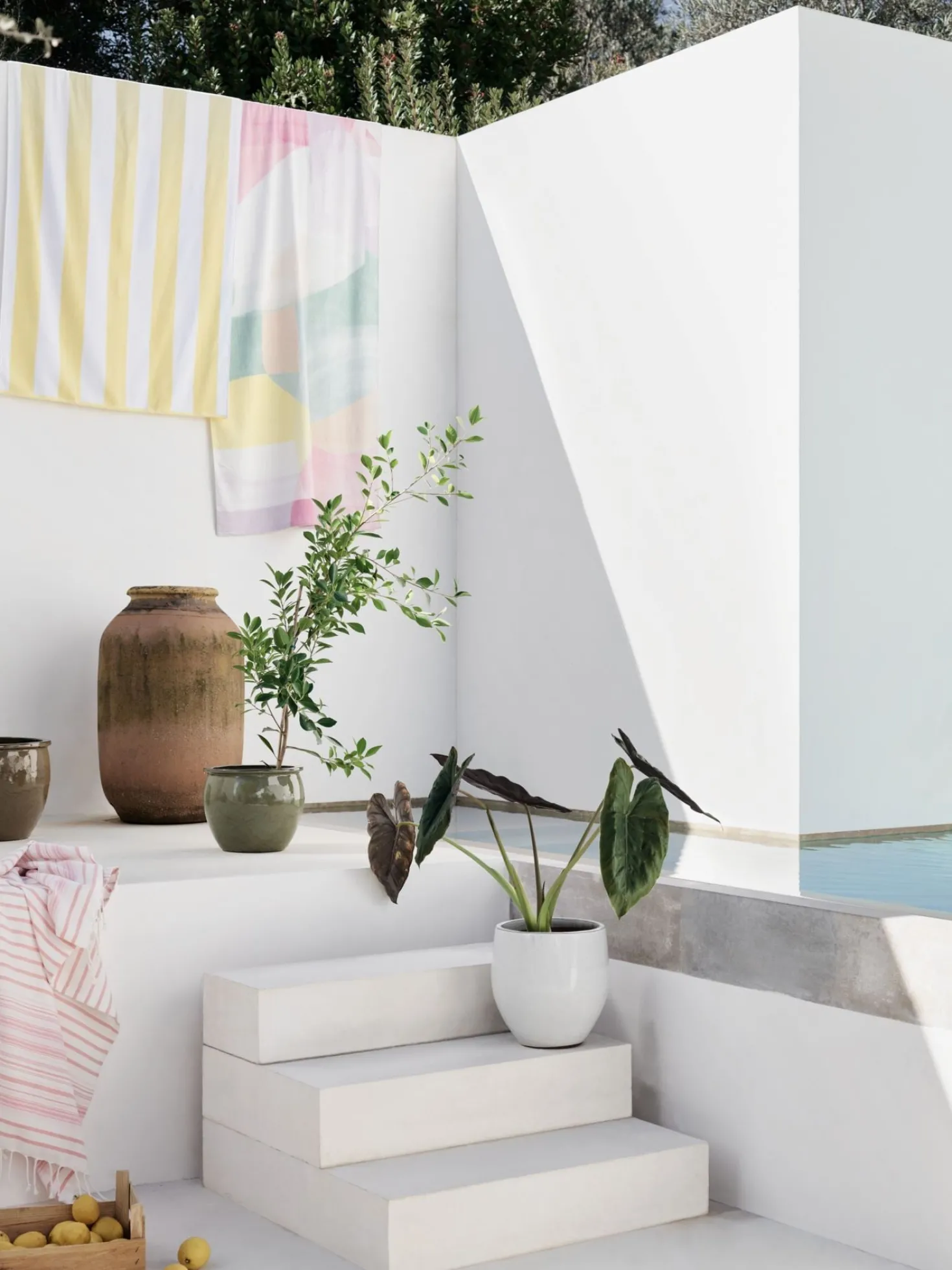 Kruka offwhite - 30x30x30 cm