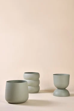 Kruka utomhus grågön - ø33,5x42,5 cm