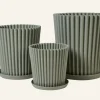 Kruka utomhus grågön - 39x39x44 cm
