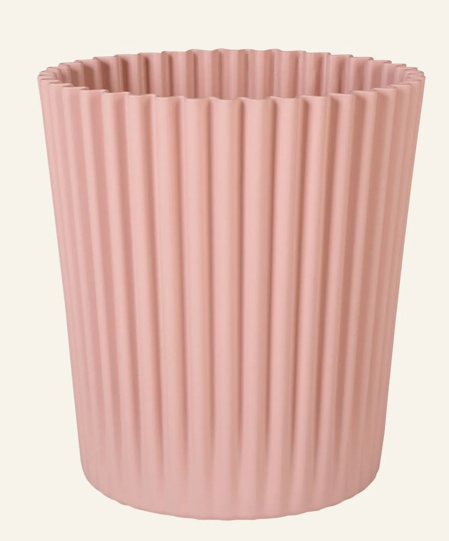 Kruka utomhus puderrosa - 39x39x44 cm