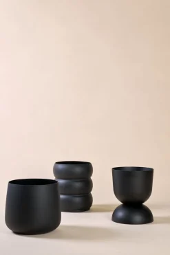Kruka utomhus svart - ø38,5x36,5 cm