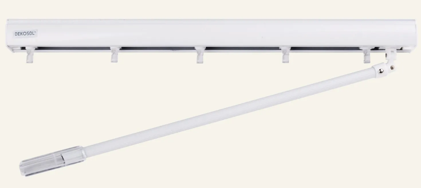 Lamellskena vit - 240 cm