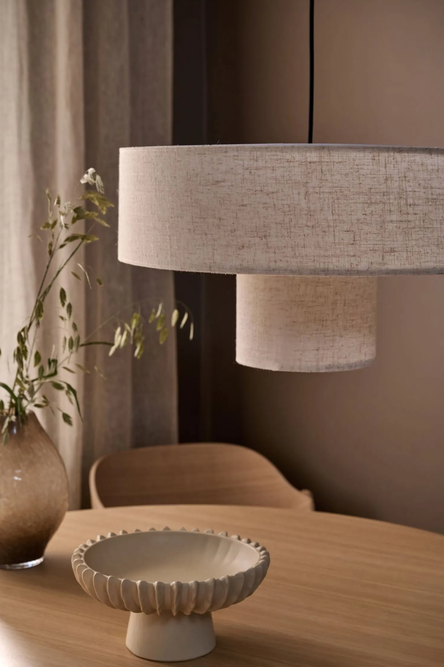 Lampskärm natur - 28 cm ø52