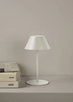 Led bordlampa ljusbeige - 10x10x21 cm