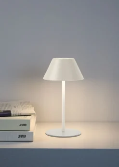 Led bordlampa ljusbeige - 10x10x21 cm