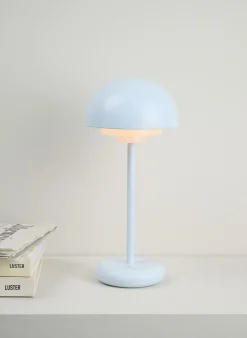 Led bordlampa ljusblå - 28,2 cm ø13,7