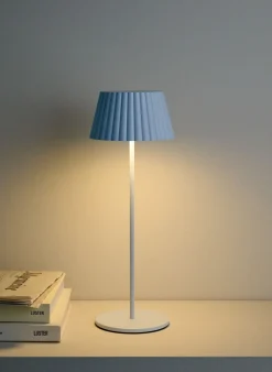 Led bordlampa ljusblå - 37,5 cm ø13,5