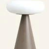Led bordlampa ljusbrun - ø15,6x20,6 cm